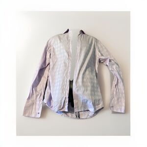 Bachrach Shirt Mens Purple‎ Long Sleeve Button Up  Designer -core 16 1/2 36/37